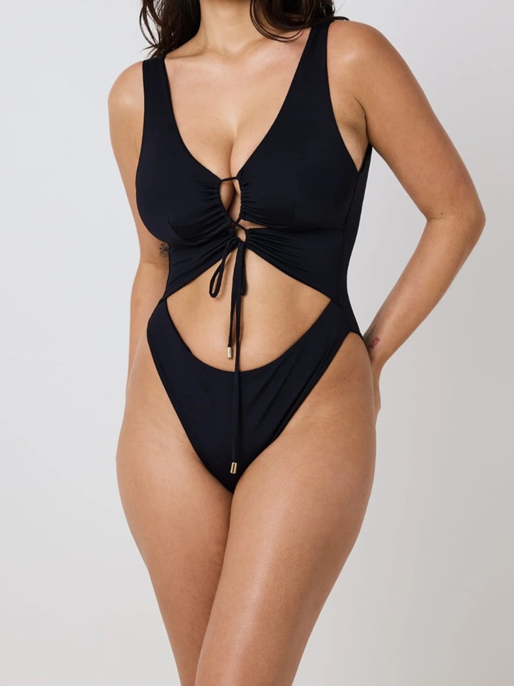 VS PINK CUTOUT SWIMSUIT